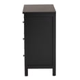 thumbnail image 4 of Baxton Studio Yelena Traditional Black Finished Wood 3-Drawer Storage Cabinet, 4 of 10