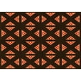 thumbnail image 1 of Ahgly Company Machine Washable Indoor Rectangle Transitional Mahogany Brown Area Rugs, 4' x 6', 1 of 7