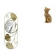 thumbnail image 1 of Espejo de pared nórdico colgante, espejo decorativo de metal para pared, estatua de gato, figura de escritorio, adorno de resina, elegante y minimalis, 1 of 8