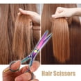 thumbnail image 2 of Unique Bargains Hair Scissors Hair Cutting Scissors Stainless Steel Razor 5.9", 2 of 7
