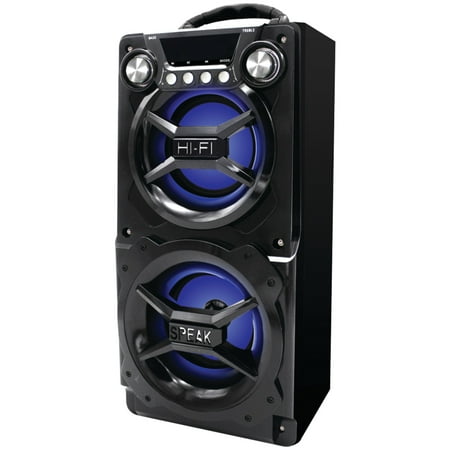Black Lightweight Speaker Sylvania SP328-BLACK Bluetooth Speaker, Internal Battery, Speakerphone, USB Charging, Black ()