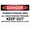 Warning Sign 4, variant on Danger Permit Required Confined Space Sign - 8"x12" UV Ink Printed Aluminum Sign for House Business, Confined Space, Industrial Tank, Safety Permit Zone