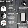 ToiletTree Products Deluxe Larger Fogless Shower Shaving Mirror with
