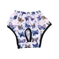 thumbnail image 2 of Opvise Dog Menstrual Pants Reusable Printed Dog Diapers Breathable Pet Sanitary Panties Elastic Waist Puppy Hygiene Pants for Cats Dogs Multicolor, 2 of 8