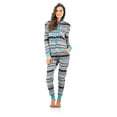 thumbnail image 1 of Ashford & Brooks Women's Sweater Fleece Zip Up Hooded Jumpsuit One Piece Pajama, 1 of 5