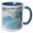 Blue/White, variant on 3drose, Travertine Rocks, Ponds, Pamukkale, Turkey-as37 Aka0382 - Ali Kabas, 11oz Mug