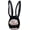 Black, variant on AKcxy Plush Funny Bunny Rabbit Ears Hood Women Costume Party Hats for Cosplay Halloween