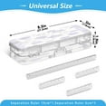thumbnail image 2 of Iauyy Stackable Clear Pencil Box with Snap-Tight Lid, Large Capacity Plastic Storage Organizer for Pencils, Markers, Crayons ,Cute Watercolor Illustrations, 2 of 6