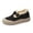 Black, variant on Fleece Lined Winter Shoes, Fleece Lined Suede Platform Loafers Winter Casual Strolling, Adjustable Buckle Strap Thermally Insulated Flats Holiday Travel Wearing, Heavy Duty Cushion Footwear, White 9