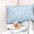 thumbnail image 4 of Fuzoiu Rabbit And Bird Print Pillow Case with Hidden Zipper,Pillow Covers,Soft and Comfortable Pillowcase-14"x20", 4 of 6