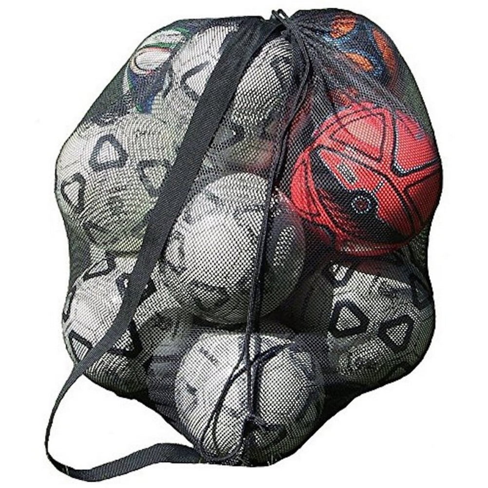 Multifunctional Portable Ball Carry Net Bag for Basketball Football Volleyball Soccer Durable 35 Inches Mesh Storage Sports Ball Holder MERYSAN 2Pcs Extra Lengthen Mesh Ball Bag 