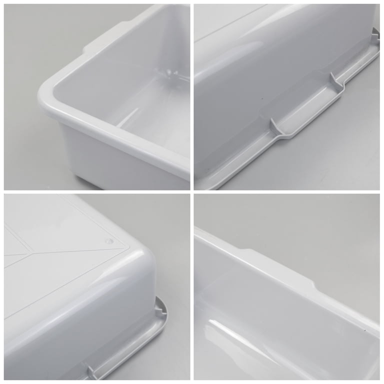 Cand Graue Buswannen – 13 Liter, 4er-Set, Kunststoff, Maße 43,2x33,5x11,9 Cm – Vielseitig Für Küche, Werkstatt & Lager