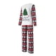 thumbnail image 4 of Disfraz Premium Conjunto de ropa de dormir familiar de Navidad Cuello redondo Camisas de manga larga + Pantalones Conjunto de ropa de dormir Kuymtek Blanco T M para Unisex, 4 of 9