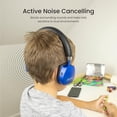 thumbnail image 3 of Puro Sound Labs PuroQuiet Plus Volumen limitado Auriculares Bluetooth con cancelación activa de ruido en la oreja - Auriculares livianos para niños con micrófono incorporado - Sonido más seguro Calida, 3 of 5