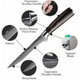 thumbnail image 2 of Boning Knife - 6 Inch Fillet Knife, Ultra Sharp German High Carbon Steel Flexible Kitchen Knife with Ergonomic Handle for Meat, Fish, Poultry Cutting, 2 of 9