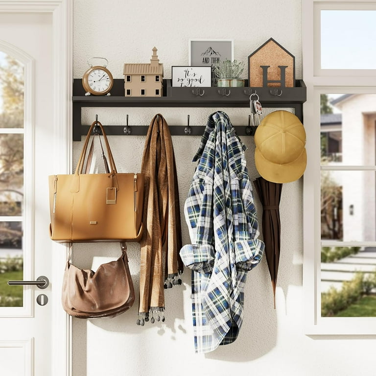 AMBIRD 35 inch Coat Rack Wall Mount, Large Coat Hanger Wall Mount