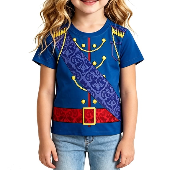 Curuila Child Toddler Girls Tshirt Short Sleeve Graphic Print Crew Neck Tops For Girls Everyday Wear Comfort Tee Size 2-3 Years