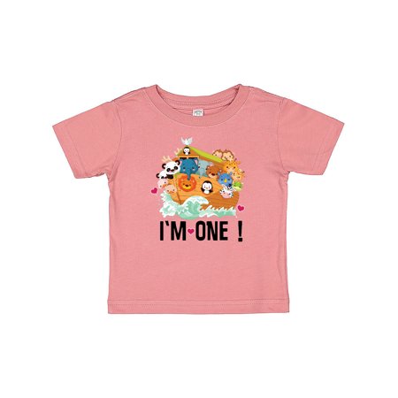 

Inktastic 1st Birthday Animal Baby Ark Gift Gift Baby Boy or Baby Girl T-Shirt