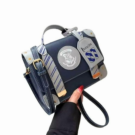 Harry Potter Ravenclaw 9x7 inch Crossbody Snap Close Designer Handbag