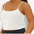 thumbnail image 2 of aidice Plus Size Crop Tops 1-5XL Camisole for Women Sleeveless Strap Tops with Built in Bra Summer Casual Tanks, 2 of 8