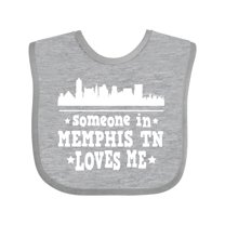 Inktastic Memphis Tennessee Someone Loves Me Skyline Boys or Girls Baby Bib