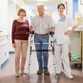 thumbnail image 3 of Gymax Folding Standard Walker Adjustable Rehabilitation Auxiliary Walking Frame, 3 of 10