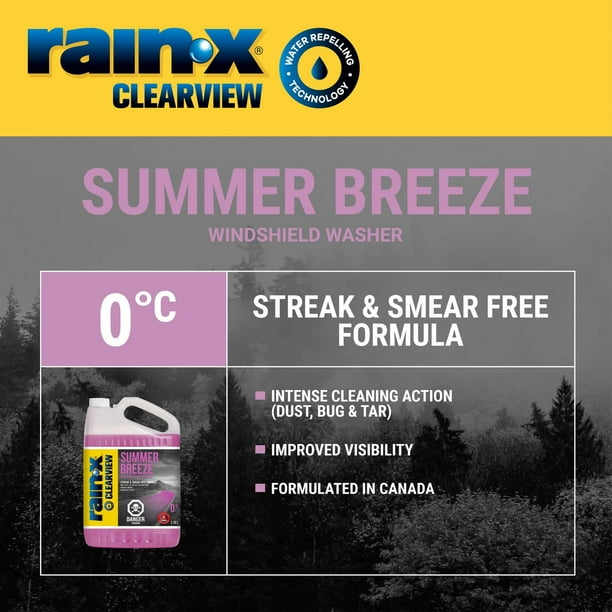 breeze Rain-X® ClearView - Summer Breeze Windshield Washer Fluid, 0