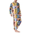 thumbnail image 2 of Uemuo funny dogs Pattern 2-Piece Loungewear Set - Men’s Soft Sleepwear, Cozy Winter PJs, Comfy Sleep Set-X-Large, 2 of 7