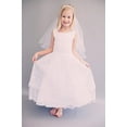 thumbnail image 2 of Big Girls' First Communion Lace Trim Tulle Wedding Flowers Girls Dresses White Size 12, 2 of 7