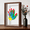 Walnut, variant on Family Handprint Kit, DIY Craft Keepsake Frame, Baby Hand Print Kits, Family Gifts for New Mom, New Parents, Grandparents, Father's Day, Mother's Day, Anniversary, 6 Non -Toxic Paints (White)
