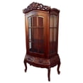 thumbnail image 3 of D-Art Collection Victorian Display Curio Cabinet in mahogany wood, 3 of 3