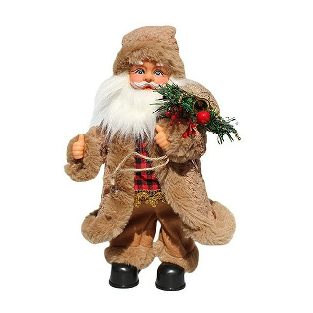 Matsuzay Muñeco de Navidad Decoración Fiesta de Navidad Eléctrico Papá Noel Música Juguete Festival Año Nuevo Atmósfera Decoración Adorno Kits de decoración para fiestas amarillo Matsuzay HA008271-02B