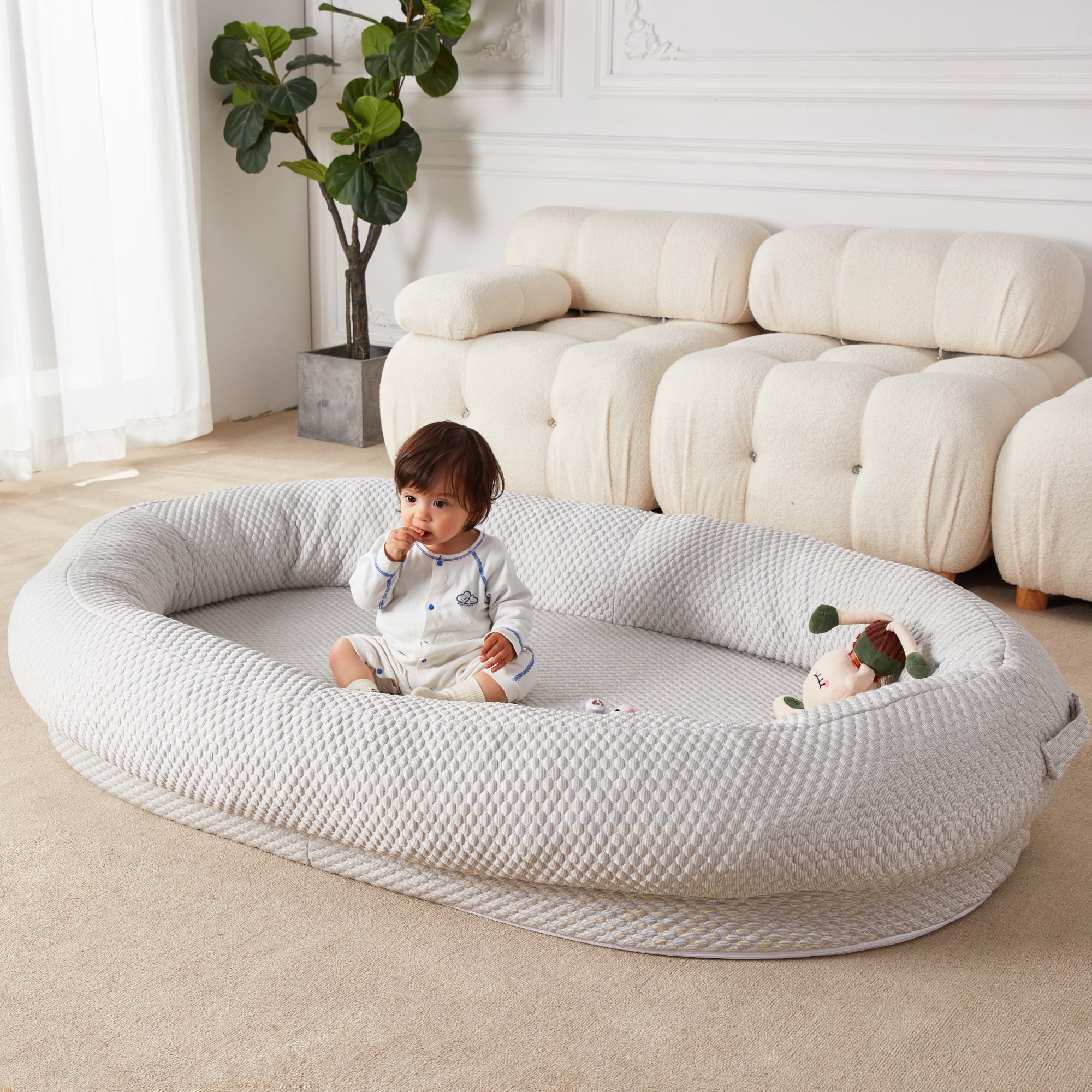 Cooling Beanbag Bed for Humans Cool Ice Silk Bean Bag Chair Bed Human