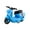 Blue, variant on Blue Pull Back Motorcycle Toy Friction Powered Ride with Steerable Wheels Flip-Up Seat Realistic Scooter Model Active Play