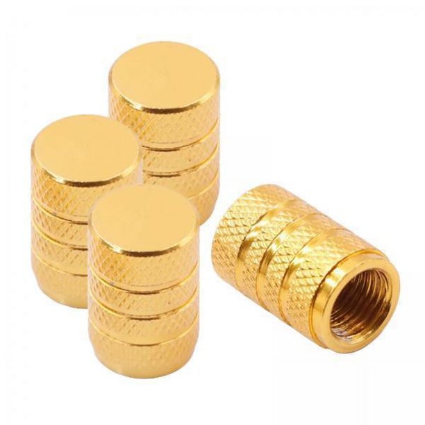 2x4 Piezas Tapas de Vástago de Válvula de Neumático Tapas de Aire de Neumáticos a Prueba de Polvo con Anillo de Goma O Cubiertas de Vástago de Aleació 2 piezas