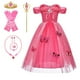 thumbnail image 1 of Vestido de princesa para niños, vestido de Cosplay de Cenicienta, fiesta de Halloween para niña, disfraz de mariposa elegante, traje de Carnaval para niños, Dress7-8T --140 Gao Jinjia LED, 1 of 2