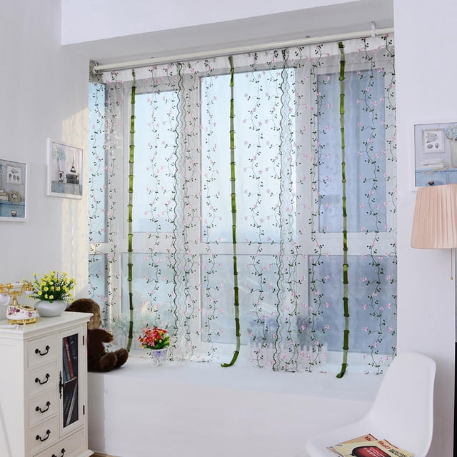 Cortinas,Cortinas De Pantalla De Hilo De Tul Cortinas De Ventana Cortinas De Pantalla De Decoración Eficiencia Óptima Jadeshay A