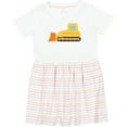 thumbnail image 3 of Inktastic Bulldozer Construction Truck Girls Toddler Dress, 3 of 5