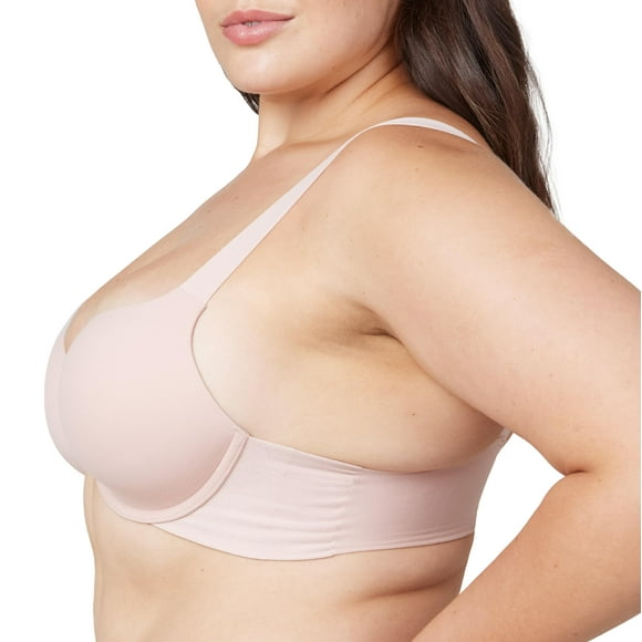 SPANX Bra-Llelujah Lightly Lined Full Coverage Bra - Comfort Bra for Full Coverage - Everyday T-Shirt Bra - Front Closure - Hosiery Back - Smart Stretch Straps - Vintage Rose - 34A