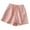 Pink, variant on Timegard Lounge Shorts for Women Casual Loose Workout Running Shorts Solid Color Elastic Waist Comfy