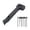 Black, variant on Camping Mallet With Stake Puller & Storage Durable Tent Peg Hammer With Tent Pegs For Outdoor Hiking Use(Purple-27.7Cm)
