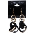 thumbnail image 2 of Mi Amore Dangle-Earrings Bronze-Tone/Black, 2 of 2