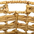 thumbnail image 5 of Northlight Set of 2 Wood-tone Open Fishtail Water Hyacinth Baskets with Built-in Handles15.75", 5 of 6
