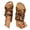 B Brown, variant on Wovix Women'S Slipper Leopard Print Wedges Sandals Open Toe Silent Slippers Durable Non- Shoes Daily Wear