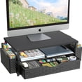 thumbnail image 1 of Organizador de escritorio Spacrea, soporte elevador para monitor con cajón, 1 of 7