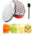 thumbnail image 1 of TORUBIA Cheese Grater Grater Lemon with Food Storage Container & Lid Grinder Grater for kitchen - Perfect For Hard Parmesan，Ginger, Vegetables, Butter (Red), 1 of 6