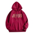 thumbnail image 3 of Womens Hoodies Jesus Hoodies Letter Print Hoodies Oversized Womens Hoodies Pullover Fall Sweatshirts for Women Womens Trendy Clothes, 3 of 3