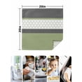 thumbnail image 4 of Sage Green Morocco Cloth Napkins Set of 6 Reusable Dinner Napkins, Modern Stitching Geometric Striped Grey Cocktail Napkin Washable Table Napkins for Wedding/Holiday Party/Baby Shower 20"x20", 4 of 7