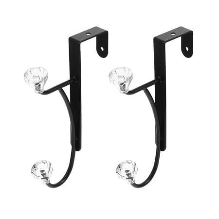 

OUNONA 2pcs Wall-mounted Clothes Hooks Bathroom Hangers No-punching Hooks for Home