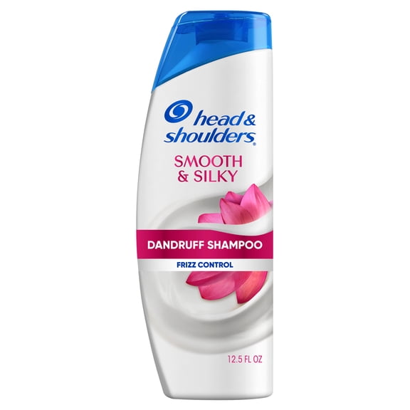 Head and Shoulders Smooth and Silky Dandruff Shampoo, Frizz Control, Fresh Floral Scent, Color Safe, 12.5 fl oz